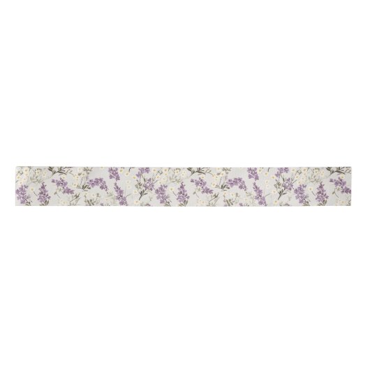 Ruban En Satin Lavande Lilac Design (Devant)