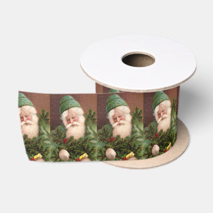 Ruban En Satin Le père noël vintage 10