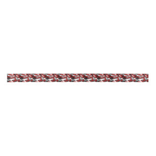 Ruban En Satin Le rouge ombrage Camo