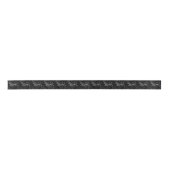 Ruban En Satin Leo Constellation Hevelius 1690 sur Black (Devant)
