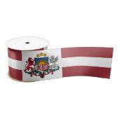 Ruban En Satin Lettonie Ruban, Emblème, patriotique, Drapeau lett (Bobine)
