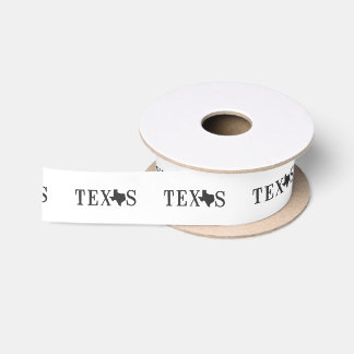 Ruban En Satin LETTRE MINUSCULE Texas Étoile solite MOT texan ART