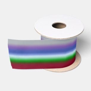 Ruban En Satin L'hiver Cool arc-en-ciel en bandes déclinantes