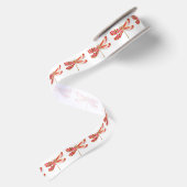 Ruban En Satin libellule de fleurs avec sakura de bijoux (Dos)