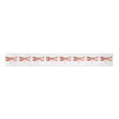 Ruban En Satin libellule de fleurs avec sakura de bijoux (Devant)