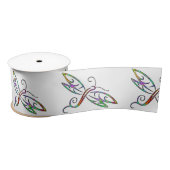 Ruban En Satin libellules colorées (Bobine)