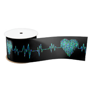 Ruban En Satin Ligne EKG pour soins cardiaques