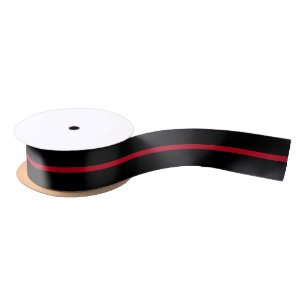 Ruban En Satin Ligne rouge mince de sapeur-pompier