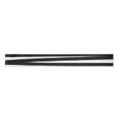 Ruban En Satin Lignes noires et blanches modernes Art Abstrait (Devant)