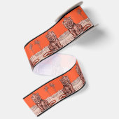 Ruban En Satin lion souriant (Dos)