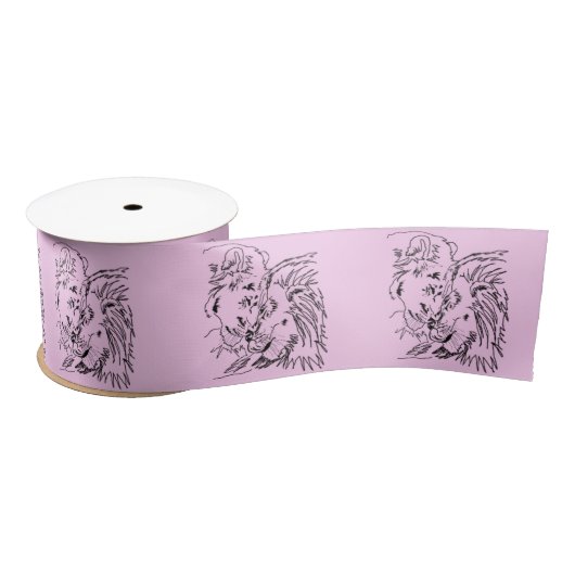 Ruban En Satin Lions Family Satin Ribbon Couple Vos Couleurs (Bobine)