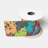 Ruban En Satin Little cute funny monsters (Bobine)