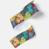 Ruban En Satin Little cute funny monsters (Dos)