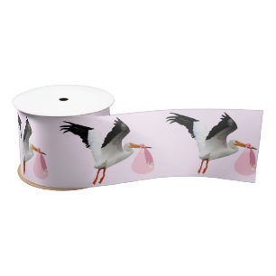 Ruban En Satin Livraison spéciale Baby Girl Pink Ribbon