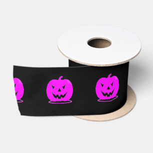 Ruban En Satin Llanterne de Halloween rose Jack o' Thunder_Cove