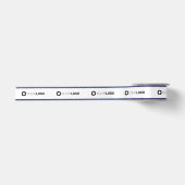Ruban En Satin Logo de la compagnie Navy blue border custom (Devant)