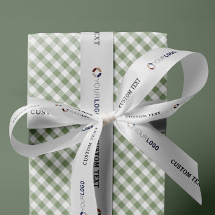 Ruban En Satin Logo de l'entreprise personnalisée cadeaux d'affai
