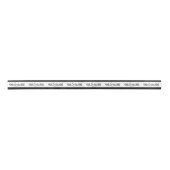 Ruban En Satin Logo Entreprise Emballage Marqué Noir (Devant)