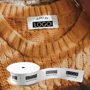 Ruban En Satin Logo Étiquettes Fabriqués Par Vêtements Tags Artic