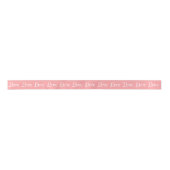 Ruban En Satin Love Elegant Mariage rose Satin ruban (Devant)