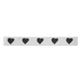Ruban En Satin Love Heart Black Parties scintillant Valentine's S (Devant)