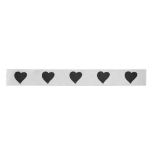 Ruban En Satin Love Heart Black Parties scintillant Valentine's S