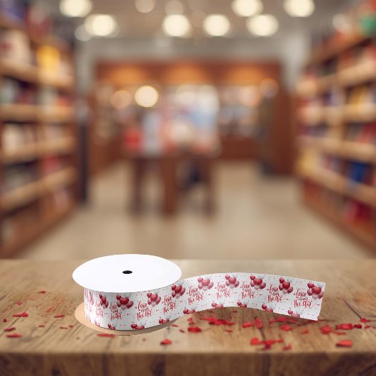 Ruban En Satin Love Is In The Air Ribbon