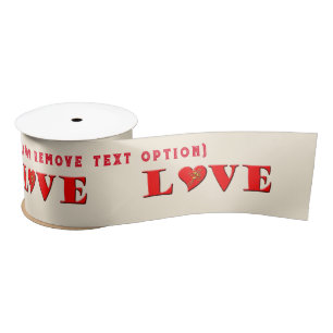 Ruban En Satin LOVE Letters ( L ♥ VE) Saint-Valentin