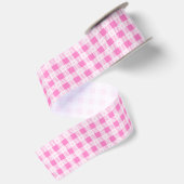 Ruban En Satin Love Plaid Collection rose moderne (Dos)