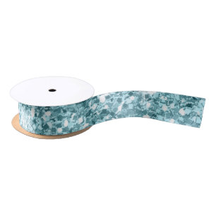 Ruban En Satin Lt Blue Glitter de vacances de Noël