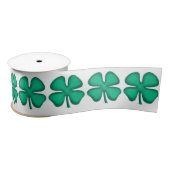 Ruban En Satin Lucky 4 Leaf Irish Clover bobine ruban (Bobine)