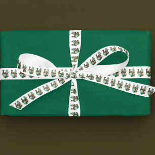 Ruban En Satin Lucky Love Gnome St. Patrick's Day