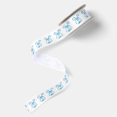 Ruban En Satin Lyre Bleue (Dos)