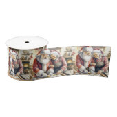 Ruban En Satin M. et Mme Claus Baking Cookies Custom Christmas (Bobine)
