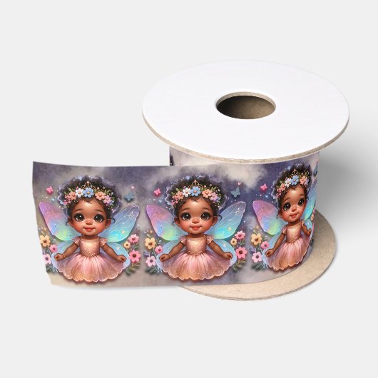 Ruban En Satin Ma princesse fée avec des ailes (Bobine)