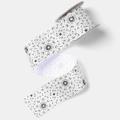Ruban En Satin Maacah001 B&W Doodle abstrait (Dos)