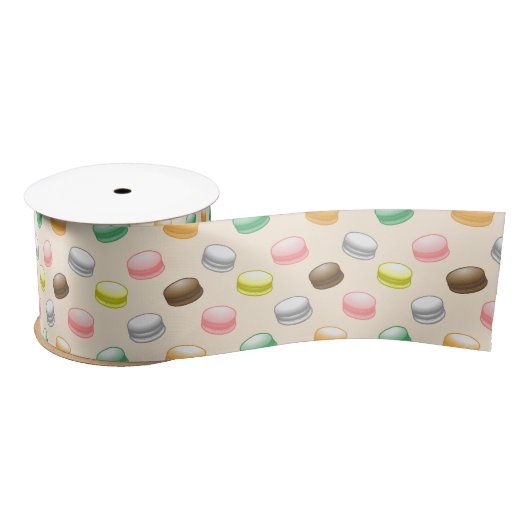 Ruban En Satin Macarons colorés et beaux (Bobine)