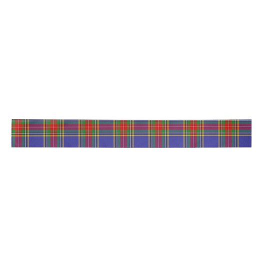 Ruban En Satin MacBeth Tartan Plaid Scottish Motif (Devant)