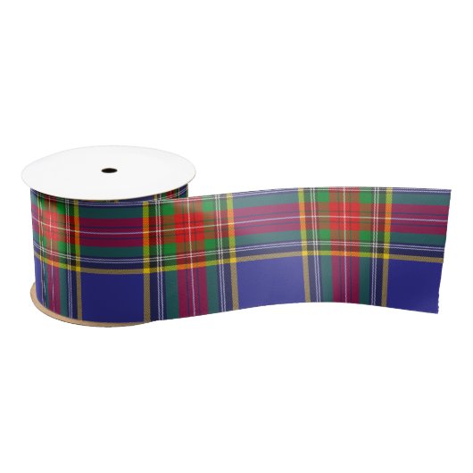 Ruban En Satin MacBeth Tartan Plaid Scottish Motif (Bobine)