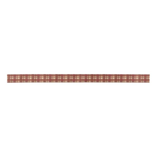 Ruban En Satin Madras Plaid Fall Red (Devant)