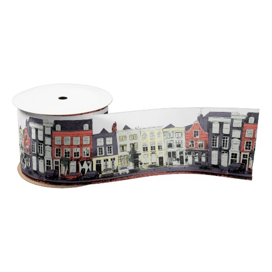 Ruban En Satin Maisons de ville hollandaises (Bobine)