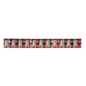 Ruban En Satin Malamute de vacances en Alaska Plaid Funny Chien N (Devant)