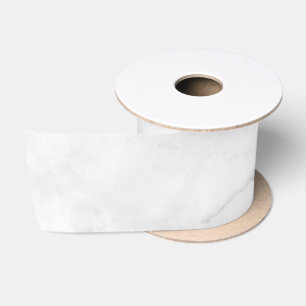 Ruban En Satin Marbre Blanc