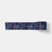 Ruban En Satin Marbre bleu abstrait (Devant)