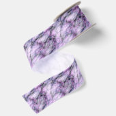 Ruban En Satin Marbre de Dragon Violet (Dos)