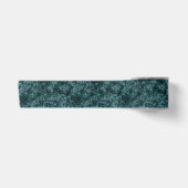 Ruban En Satin Marbre noir turquoise (Devant)