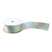 Ruban En Satin Marbre pastel doux arc-en-ciel (Bobine)