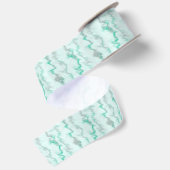 Ruban En Satin Marbre vert et gris (Dos)