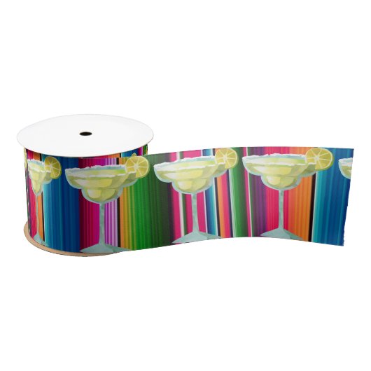 Ruban En Satin Margarita Couverture mexicaine Fiesta Stripes Sera (Bobine)
