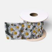 Ruban En Satin Marguerite blanche (Bobine)